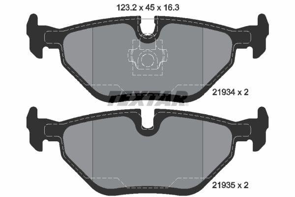 Textar Brake Pads Set Brake Pads Full Set Of 4 Rear 2193404 - image 4