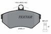 Textar Brake Pads Full Set Of 4 Front With Brake Caliper Screws 2194502 thumbnail