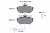 Textar Brake Pads Full Set Of 4 Front With Brake Caliper Screws 2194504 thumbnail