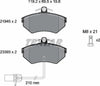 Textar Brake Pads Full Set Of 4 Front With Brake Caliper Screws 2194504 thumbnail
