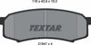 Textar Brake Pads Set Brake Pads Full Set Of 4 Rear 2194701 thumbnail