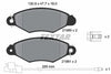 Textar Brake Pads Full Set Of 4 Front With Brake Caliper Screws 2198009 thumbnail