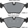 Textar Brake Pads Full Set Of 4 Front 2199003 thumbnail