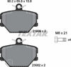 Textar Brake Pads Full Set Of 4 Front With Brake Caliper Screws 2199901 thumbnail