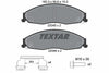 Textar Brake Pads Full Set Of 4 Front With Brake Caliper Screws With Accessories 2204501 thumbnail