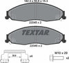 Textar Brake Pads Full Set Of 4 Front With Brake Caliper Screws With Accessories 2204501 thumbnail