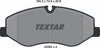Textar Brake Pads Full Set Of 4 Front 2206201 thumbnail