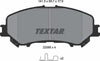 Textar Brake Pads Full Set Of 4 Front With Accessories 2206501 thumbnail