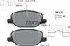Textar Brake Pads Full Set Of 4 Rear With Brake Caliper Screws With Accessories 2207201 thumbnail