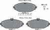Textar Brake Pads Full Set Of 4 Front With Brake Caliper Screws 2207601 thumbnail