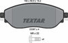 Textar Brake Pads Full Set Of 4 Front With Brake Caliper Screws 2208701 thumbnail