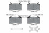 Textar Brake Pads Full Set Of 4 Front With Accessories 2209401 thumbnail