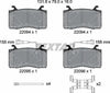 Textar Brake Pads Full Set Of 4 Front With Accessories 2209401 thumbnail
