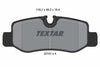 Textar Brake Pads Set Brake Pads Full Set Of 4 Rear 2210101 thumbnail