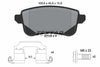 Textar Brake Pads Full Set Of 4 Rear With Brake Caliper Screws With Accessories 2210301 thumbnail