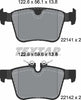 Textar Brake Pads Set Brake Pads Full Set Of 4 Rear 2214103 thumbnail
