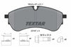 Textar Brake Pads Full Set Of 4 Front Rear With Brake Caliper Screws With Accessories 2214701 thumbnail