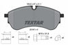 Textar Brake Pads Full Set Of 4 Front Rear With Brake Caliper Screws With Accessories 2214701 thumbnail