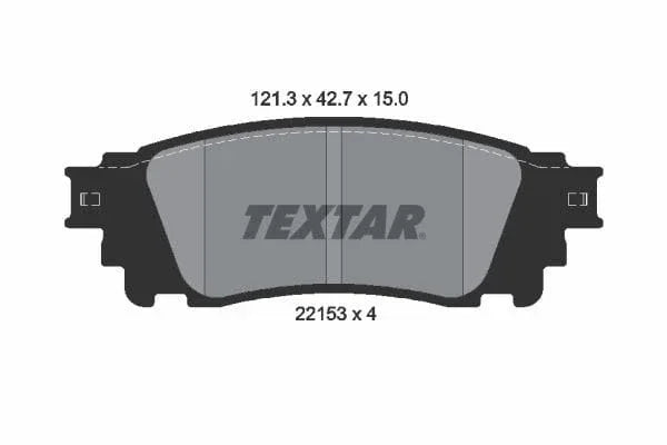 Textar Brake Pads Set Brake Pads Full Set Of 4 Rear 2215301 - image 4