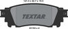 Textar Brake Pads Set Brake Pads Full Set Of 4 Rear 2215301 thumbnail