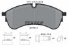 Textar Brake Pads Full Set Of 4 Front With Brake Caliper Screws With Accessories 2217801 thumbnail