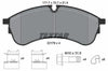 Textar Brake Pads Full Set Of 4 Front With Brake Caliper Screws With Accessories 2217801 thumbnail