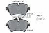 Textar Brake Pads Full Set Of 4 Front With Brake Caliper Screws 2218701 thumbnail