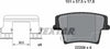 Textar Brake Pads Full Set Of 4 Rear With Accessories 2220903 thumbnail