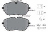 Textar Brake Pads Full Set Of 4 Front With Brake Caliper Screws With Accessories 2221801 thumbnail