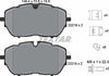 Textar Brake Pads Full Set Of 4 Front With Brake Caliper Screws With Accessories 2221801 thumbnail