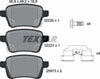 Textar Brake Pads Full Set Of 4 Rear With Brake Caliper Screws With Accessories 2222001 thumbnail