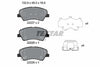 Textar Brake Pads Full Set Of 4 Front With Accessories 2222701 thumbnail