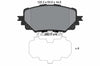 Textar Brake Pads Full Set Of 4 Front With Accessories 2227101 thumbnail