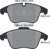 Textar Brake Pads Full Set Of 4 Front 2227201 thumbnail