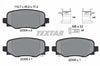 Textar Brake Pads Full Set Of 4 Rear With Brake Caliper Screws With Accessories 2230401 thumbnail