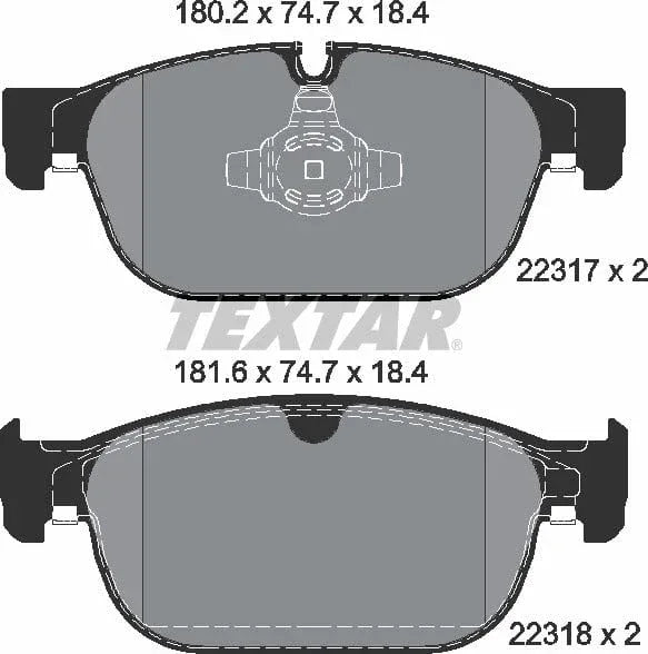 Textar Brake Pads Full Set Of 4 Front 2231701 - image 5