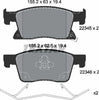 Textar Brake Pads Full Set Of 4 Front 2234501 thumbnail