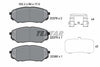 Textar Brake Pads Full Set Of 4 Front With Accessories 2237801 thumbnail