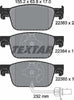 Textar Brake Pads Full Set Of 4 Front 2238301 thumbnail