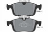 Textar Brake Pads Full Set Of 4 Front 2238601 thumbnail
