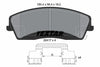 Textar Brake Pads Full Set Of 4 Front With Accessories 2241701 thumbnail