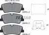 Textar Brake Pads Full Set Of 4 Rear With Accessories 2241801 thumbnail