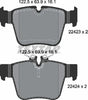 Textar Brake Pads Set Brake Pads Full Set Of 4 Rear 2242301 thumbnail