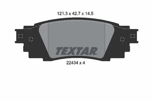 Textar Brake Pads Set Brake Pads Full Set Of 4 Rear 2243401 - image 4