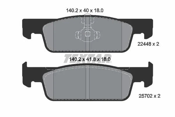 Textar Brake Pads Full Set Of 4 Front 2244801 - image 4