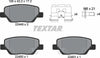 Textar Brake Pads Full Set Of 4 Rear With Brake Caliper Screws With Accessories 2244901 thumbnail