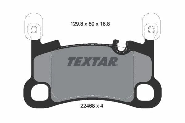 Textar Brake Pads Set Brake Pads Full Set Of 4 Rear 2246801 - image 4