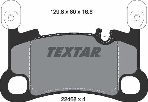 Textar Brake Pads Set Brake Pads Full Set Of 4 Rear 2246801 - image 5