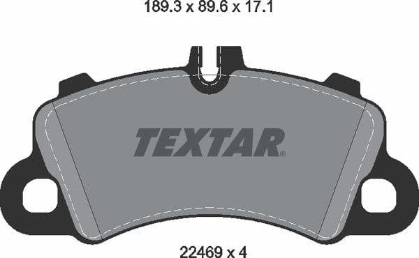 Textar Brake Pads Full Set Of 4 Front 2246901 - image 5