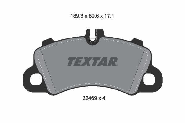 Textar Brake Pads Full Set Of 4 Front 2246903 - image 4